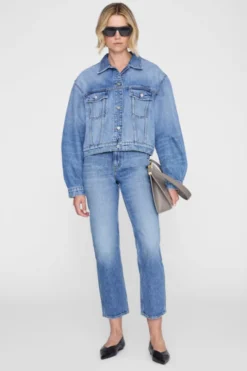 Quincy Jacket Cascade Blue Washed Blue