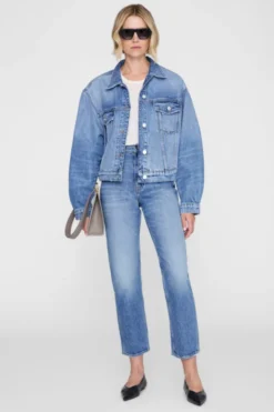 Quincy Jacket Cascade Blue Washed Blue
