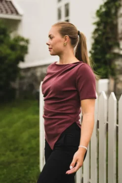 Rasmine Soft Blouse Wine