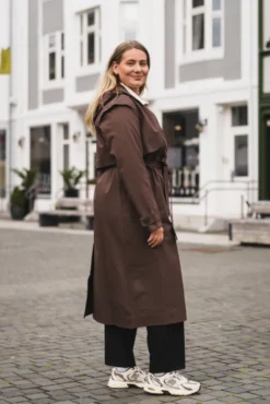Regndråpe Trench Coat Brown