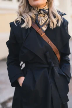 Regndråpe Trench Coat New Black