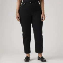 Ribcage Straight Ankle Jeans Black Sprout