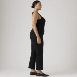 Ribcage Straight Ankle Jeans Black Sprout