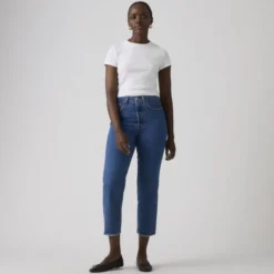 Ribcage Straight Ankle Jeans Jazz Pop