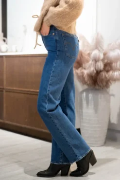 Ribcage Straight Ankle Jeans Jazz Pop