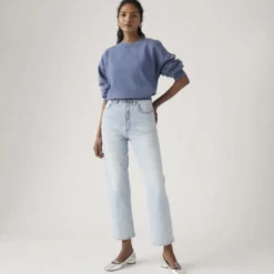 Ribcage Straight Ankle Light Indigo Filter Her