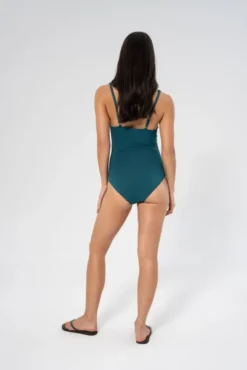 Rib Simi Swimsuit Lagoon