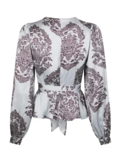 Rista Deco Drop Blouse Light Blue