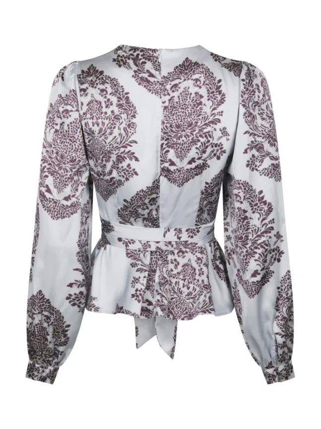 Rista Deco Drop Blouse Light Blue