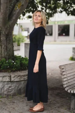 Rita Midi Dress Midnight Corduroy