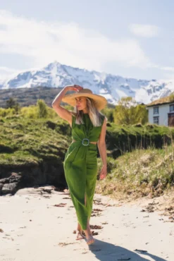 Riviera Dress Leaf Green