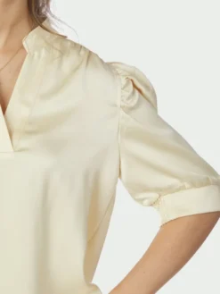Roella Heavy Sateen Blouse Light Yellow
