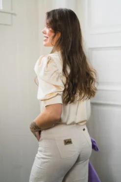 Roella Heavy Sateen Blouse Light Yellow