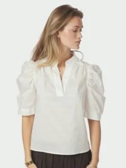 Roella Poplin Blouse White