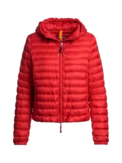 Rory Hooded Down Jacket Cherry Red