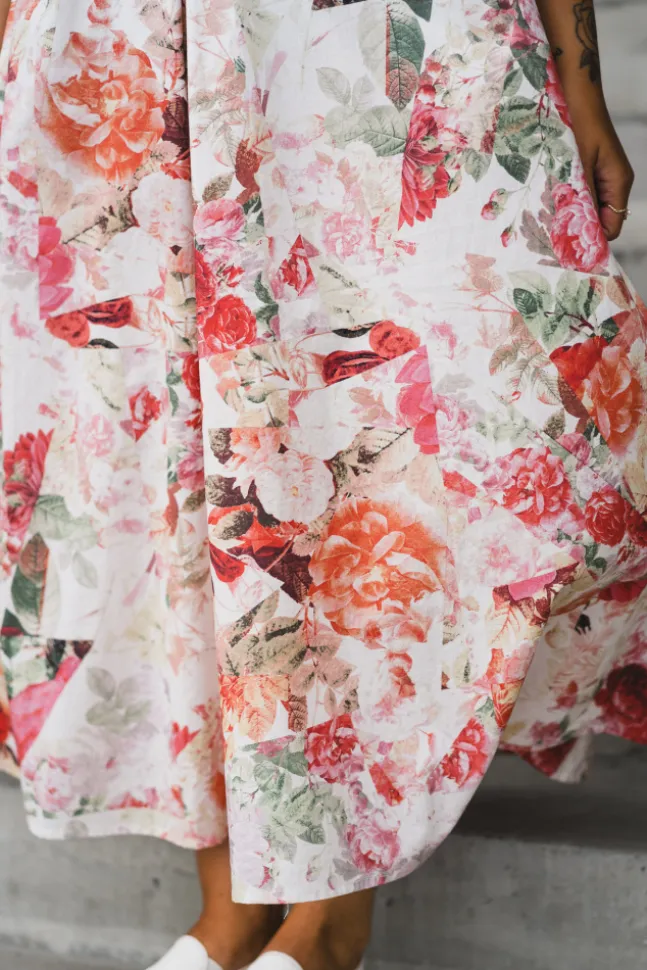 Rosalla 2/4 Long Dress Pristine Rosalla Print