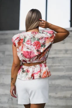 Rosalla SL Top Pristine Rosalla Print