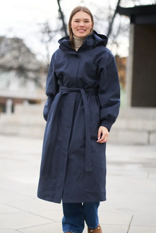 Rossby Maxi Coat Dark Navy