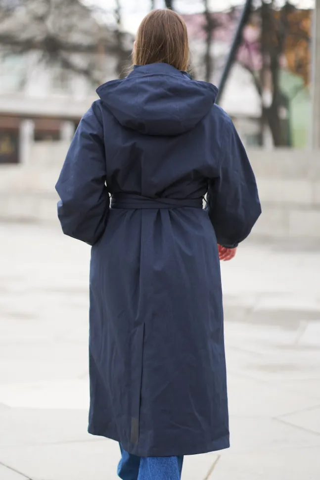 Rossby Maxi Coat Dark Navy
