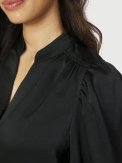 Rosslyn Heavy Sateen Blouse Black