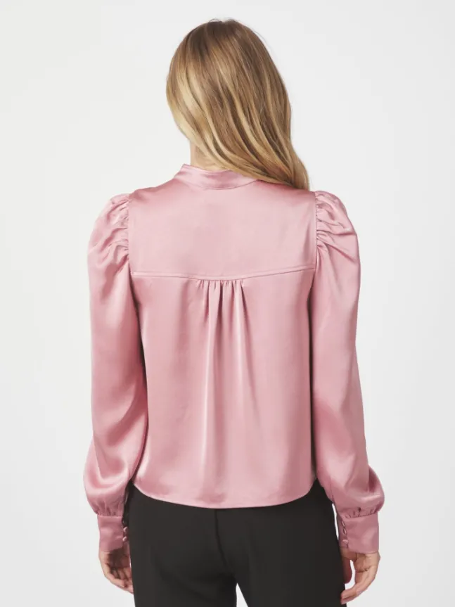 Rosslyn Heavy Sateen Blouse Evening Rose
