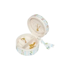 Round Jewelry Box Small Garden Magic Ivory