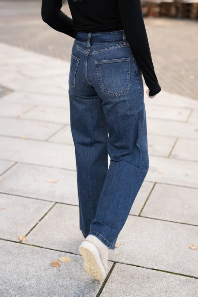 Rumi Belt Jeans Dark Denim