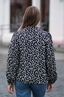 Sabby LS Shirt Black Flower
