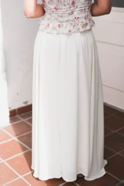 Sabria Chiffon Skirt Offwhite