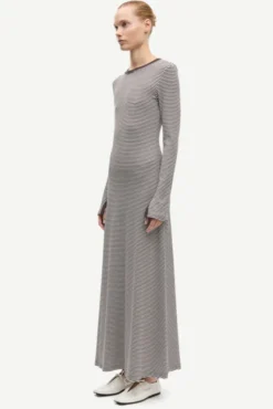 Salinas LS Dress 7542 Mulch Stripe