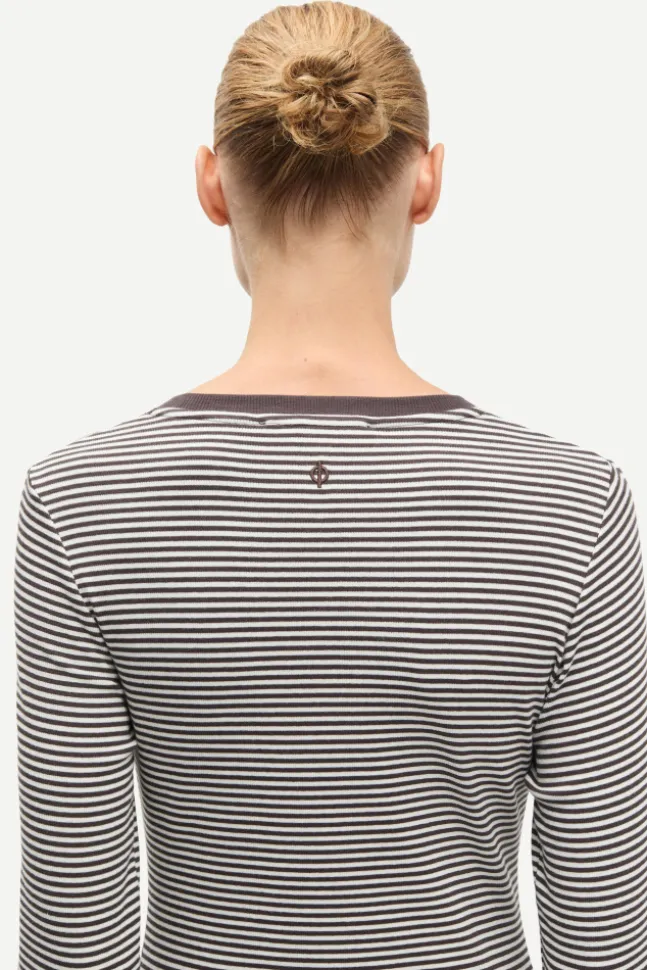 Salinas LS Dress 7542 Mulch Stripe