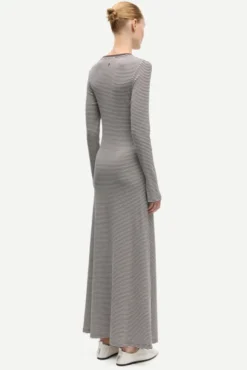 Salinas LS Dress 7542 Mulch Stripe
