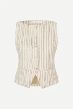 Saloves Vest 14329 Bone Stripe