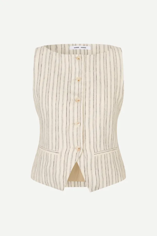 Saloves Vest 14329 Bone Stripe