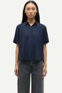 Saminna SS Shirt 9942 Dark Sapphire