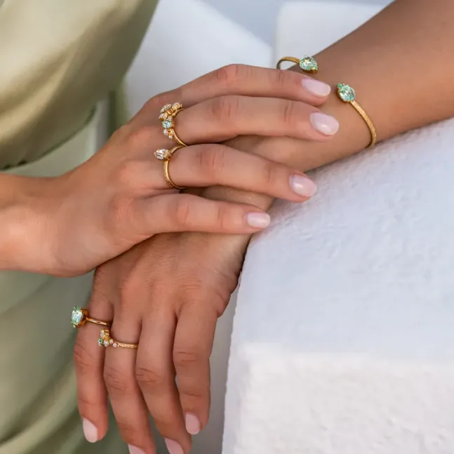 Sandra Ring Gold Chrysolite/Jonquil