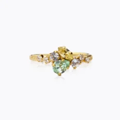 Sandra Ring Gold Chrysolite/Jonquil