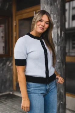 Sanoura SS Cardigan 15556 Gray Dawn