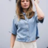 Saphina 2/4 Shirt Light Blue Wash
