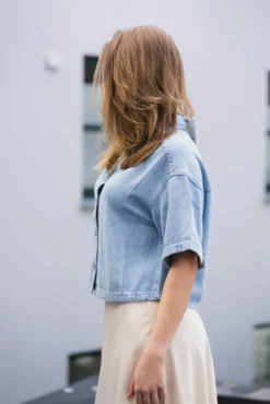 Saphina 2/4 Shirt Light Blue Wash