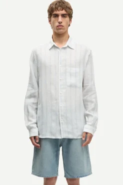 Saryan J Shirt 16047 Clear Blue Stripe