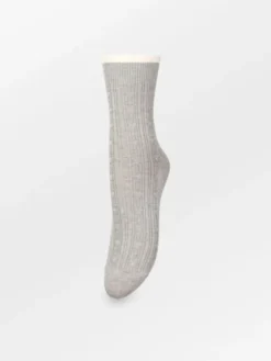 Scallop Sock Grey Melange