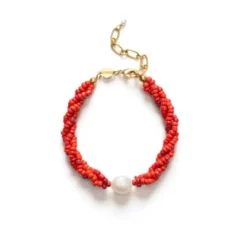 Scarlet Wave Bracelet Bright Red