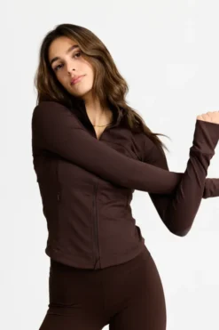 Sculptluxe® Zip Jacket Espresso