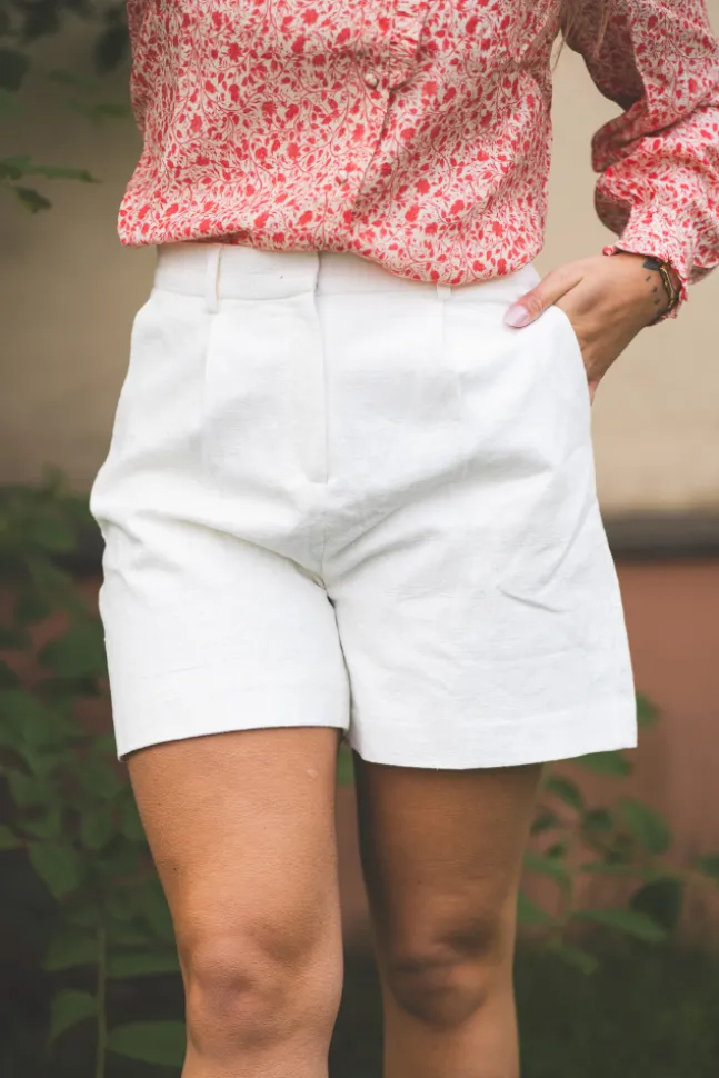 Sega Ramie Shorts Offwhite