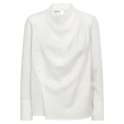 Senne Button Blouse White