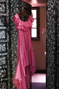 Senorita Cotton Dress Pink