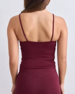 Shape Seamless Strap Singlet Merlot