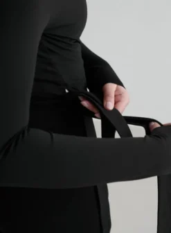 Shape Seamless Wrap Long Sleeve Black