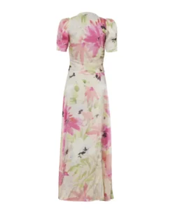 Shiny Button-Down Dress Soft Dew